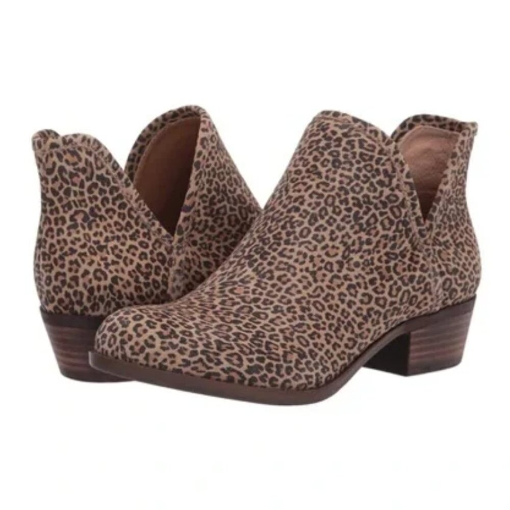 Lucky Brand Leopard Print Ankle Booties